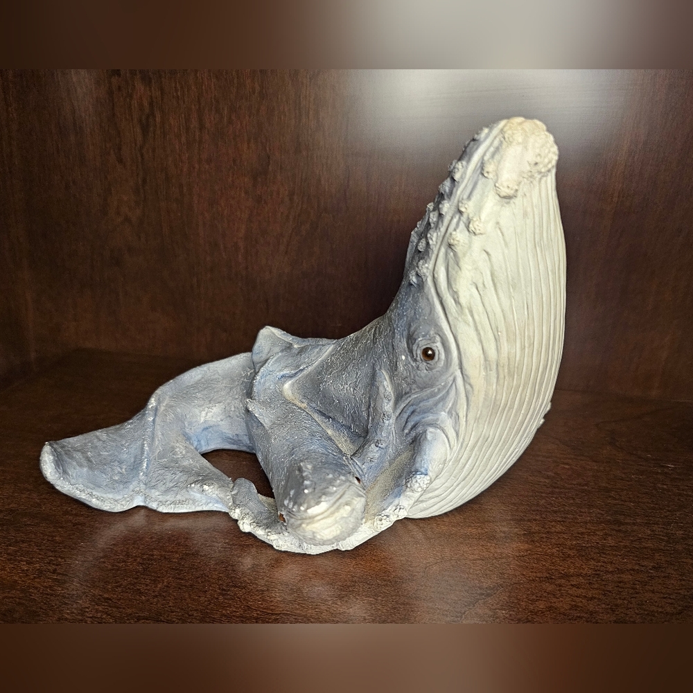 [United Design] Vintage 1984 Hump back Whale & Calf Figure